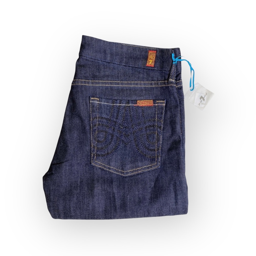 HTF: 7 Mankind® ㋛ Swirl Embroidered Crystal A Pocket Bootcut Denim Jeans ㋛ 29 30 - Picture 12 of 16